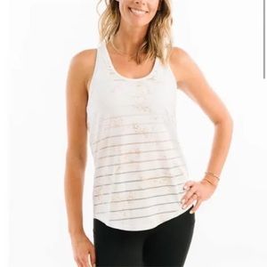 Zyia White Stay Gold Havana Tank